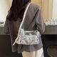thumbnail image 4 of Hobo Bag Satchel Monedero Bolso Mujer Color Sólido PU Cuero, 4 of 9