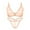 Beige, variant on Women's Wire Free Bra Underwear and G-string Lingerie Set