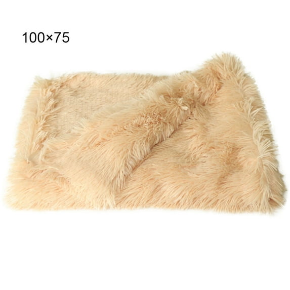 Long Plush Pet Dog Cat Bed Blankets Fluffy Bed Mats Deep Sleeping Soft Covers Mattress