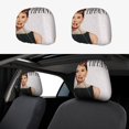 thumbnail image 1 of Desayuno con Diamantes Funda Protectora Universal para Reposacabezas de Coche, Funda Elástica para Reposacabezas de Asiento de Auto, Funda de Tela Antipolvo, Accesorios de Interior 2 Piezas, 1 of 6