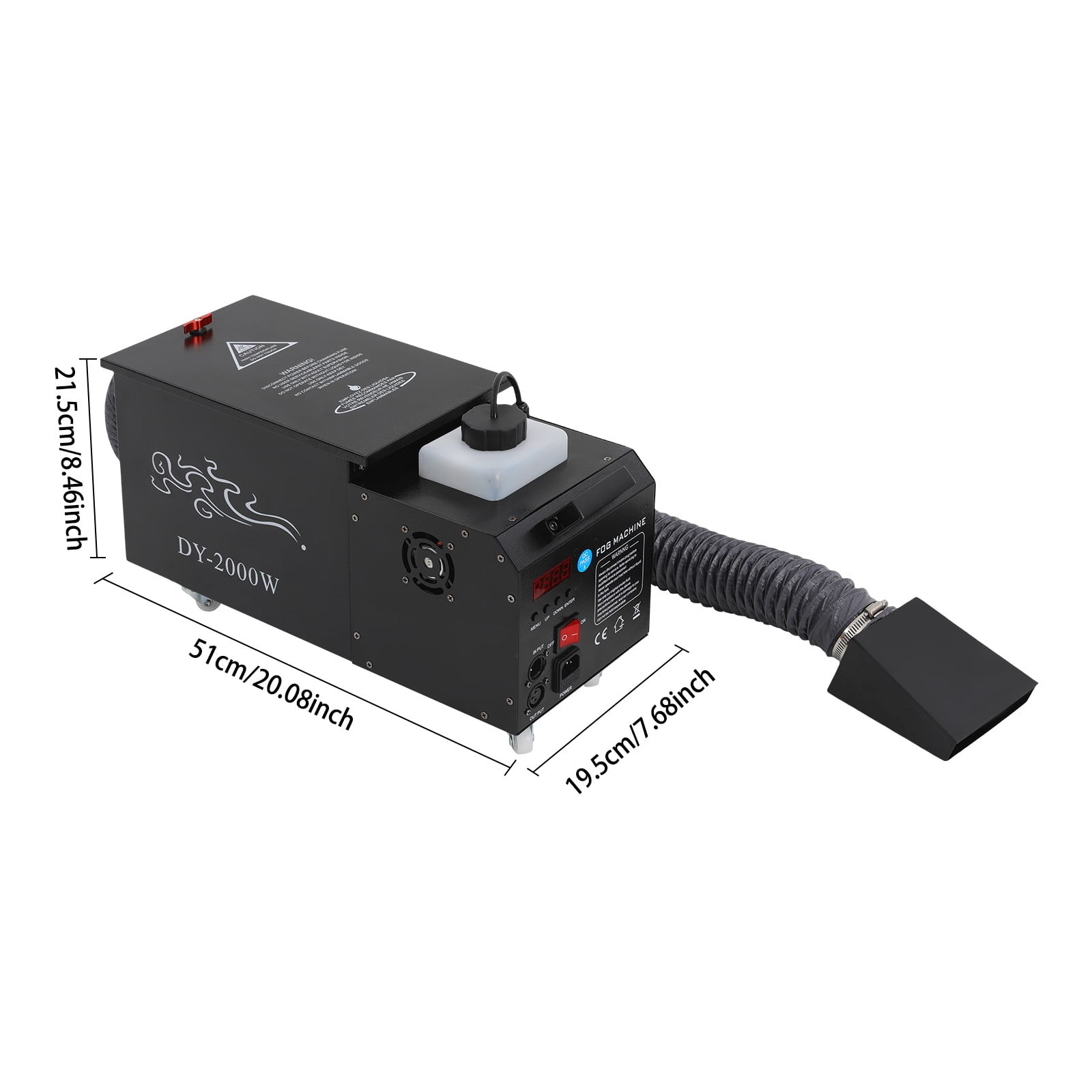 Black Low Lying Fog Machine 110V Water Based Ground Fog Machine Fog with Tube