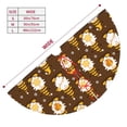 thumbnail image 3 of Lsque Flowers And Gnomes Bees Print Christmas Tree Skirt, Tree Skirt with Ties or Velcro, Perfect for Holiday Decorations, Halloween, and New Year-36", 3 of 7