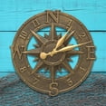 thumbnail image 2 of White Hall 16" Compass Rose Clock, 2 of 3