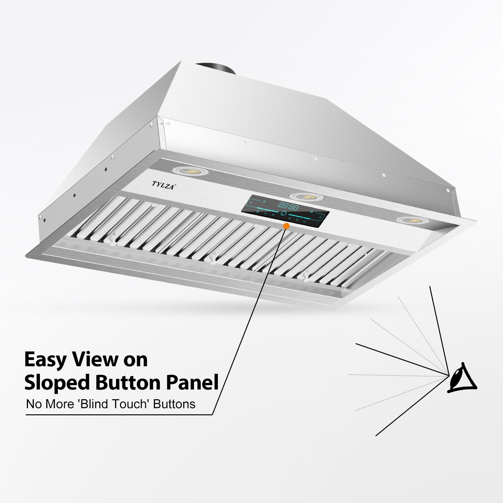 TITTLA 30"  900 CFM Under Cabinet Range Hood Kitchen Stove Vent Hood, 4 Speed Gesture Sensing&Touch Control Panel