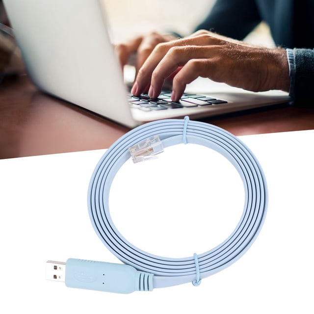 Câble USB vers RJ45, Stable et Sûr, Câble USB de 5,9 Pieds de Long vers RJ45, Haute Vitesse pour Ordinateur