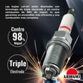 thumbnail image 2 of Bujia D8EA Triple Electrodo Leiruki plateado, 2 of 4