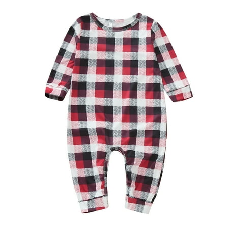 

B91xZ Christmas Pajamas For Family Christmas Family Matching Pajamas Women Cotton Jammies Men Clothes Sleepwear Long Sleeve Pjs White 12-18M