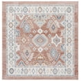 thumbnail image 2 of SAFAVIEH Blair Lailee Traditional Machine Washable Area Rug, 6'7" x 6'7" Square, Rose/Blue, 2 of 13
