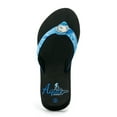 thumbnail image 2 of Aqua Design Women's Marina Flip Flop Sandal: Royal Ripple/Black size 8, 2 of 2