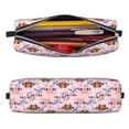 thumbnail image 2 of Honeii Pink Butterfly Daisy Pattern Pencil Case, Pencil Pouch, Pencil Case Small, Pencil Pouch Aesthetic, PVC Pencil Pouch, Pencil Bag, Makeup Pouch, 2 of 7