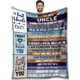 thumbnail image 1 of LHSHID Uncle Fathers Day Blanket Gifts Uncle Gifts for Men Uncle Gifts from Niece Nephew Great Gifts for Uncle Best Uncle Ever Gifts for New Uncle Uncle Birthday Blanket 60"x80", 1 of 6