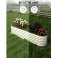 thumbnail image 6 of Garvee Steel Planter Box, 8x2x1.5 feet Raised Garden Bed, Beige, 6 of 6