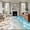 Teal, variant on 6'x9' Area Rugs, Coastal Summer Beach Indoor Outdoor Area Rug for Living Room Bedroom, Starfish Shell Seaside Washable Bathroom Rugs Kitchen Floor Carpet Mats Home Decor Aesthetic