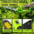 thumbnail image 5 of Steelite 21V Cordless Hedge Trimmer- 2 in 1 Electric Handheld Grass Shear & Shrub Trimmer Kit, Hedge Shear with 2.0Ah Lithium-Ion Battery for Garden and Lawn Maintenance, 5 of 8