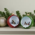 thumbnail image 4 of Set of 2 LED Lighted Winter Scene Christmas Ornament Decorations 5.75", 4 of 4