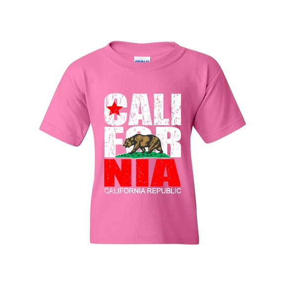 California Republic Vintage Cali CA Fashion People Gifts Unisex Youth Kids T-Shirt Tee