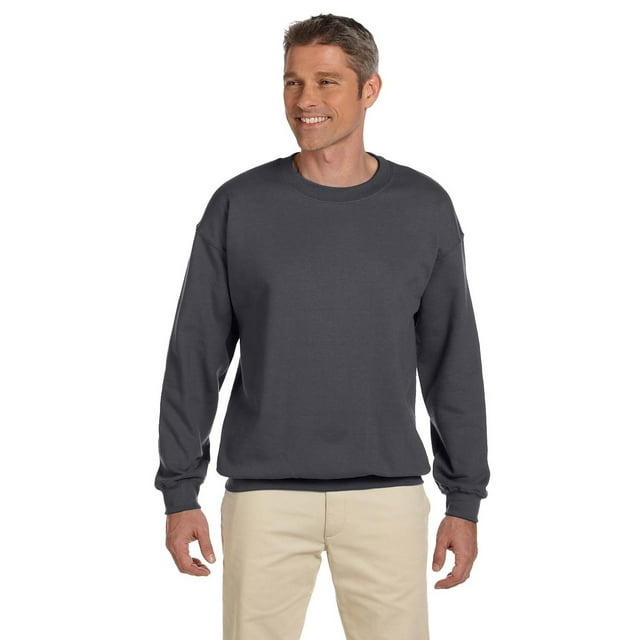The Hanes 97 oz Ultimate Coton 90/10 Molleton - Charbon Chiné - TG