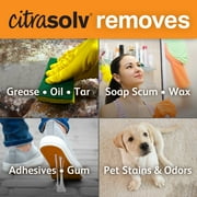 Citra Solv Concentrated Household Cleaner & Degreaser - Valencia Orange Scent - 16 Fl Oz, Safe, Effective, and Versatile Cleaning Solution, Natural Ingredients, Biodegradable, Made in USA