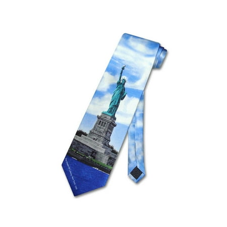 Liberty Vintage Tie - STATUE of LIBERTY 100% SILK NeckTie Men's Neck Tie