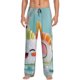 thumbnail image 1 of Fotbe Kawaii Sushi Characters Delight Pantalones de Pijama para Hombre, Pantalones de Dormir, Pantalones de Casa con Cintura Ajustable y Bolsillos-Large, 1 of 6