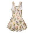 thumbnail image 5 of Uourmeti Girls' Embroidered Wildflower Swim Dress | Sleeveless Skirted One-Piece | Quick Dry Stretch Bathing Suit for Beach & Pool, 3-13 Years, 5 of 8