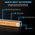 thumbnail image 5 of Aquarium Heater, 304 Stainless Steel Aquarium Heater, Temperature Adjustable Heating Rod Aquarium, Aquarium Heating Rod, for Fish Tanks and Aquarium 200W, 5 of 5