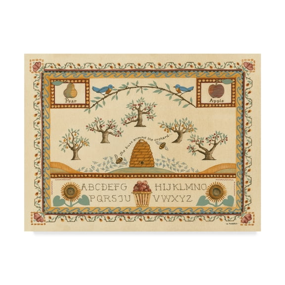 Trademark Fine Art 'Garden Sampler II' Canvas Art by Wendy Russell