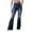 Dark Blue, variant on Womens High Waisted Flare Bell Bottom Jeans Stretchy Ripped Blue Denim Trousers with Wide Leg Bootcut Fit