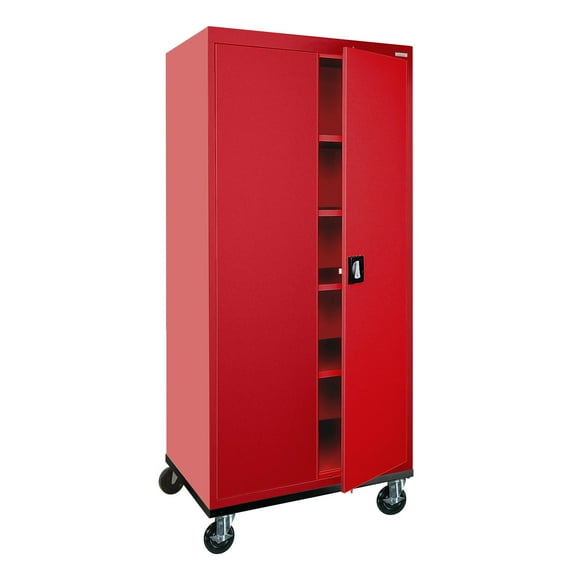 Sandusky Lee 36"W x 24"D x 78"H 5-Shelf Transport Mobile Storage Cabinet