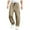 Beige, variant on JTieacloth Mens Elastic Waist Pants Male Versatile All Season Cargo Pants Pocket Hem Solid Color Plus Size Outdoor Trousers Beige
