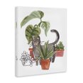 thumbnail image 2 of Stupell Industries Bohemian Grey Cat Pet Terracotta House Plants Tropical Monstera Canvas Art, 36 x 48, by June Erica Vess, 2 of 7