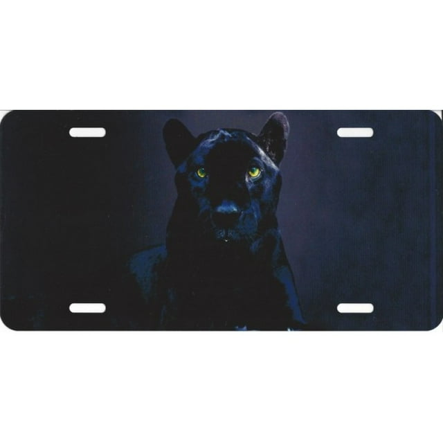 Plaque d'Immatriculation Photo Black Panther