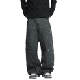 thumbnail image 5 of Mrmall Baggy Vintage Jeans for Men Wide Leg Jeans Y2K Hip Hop Skater Streetwear Denim Jeans, 5 of 6