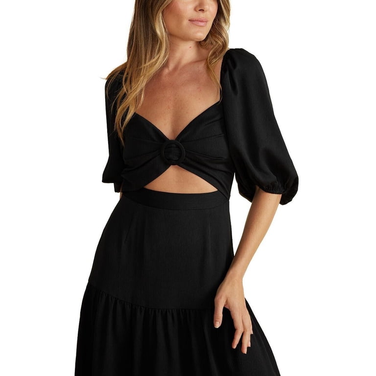 knee length dresses for ladies Melody Drop Waist Midi Dress