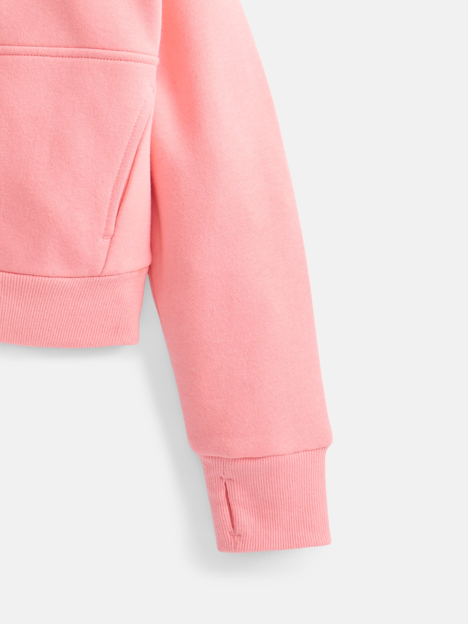 Athletic Works Girls Fleece Sweatshirt and Barrel Leg Pants, 2 Piece, Sizes 4-18 & Plus