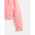 thumbnail image 2 of Athletic Works Girls Fleece Sweatshirt and Barrel Leg Pants, 2 Piece, Sizes 4-18 & Plus, 2 of 3
