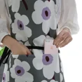 thumbnail image 2 of Waterproof Sleeveless Kitchen Apron with Nordic Flower Print - Stylish & Compact for Home Baking, Cooking, and Daily Kitchen Activities - Black Floral Design for a Fresh, Modern Home Kitchen Look, 2 of 6
