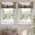 thumbnail image 2 of LALILO Kitchen Curtain Valance Castle Castle Castle Rod Pocket Window Curtain 52"x 18" Set of 2, 2 of 7