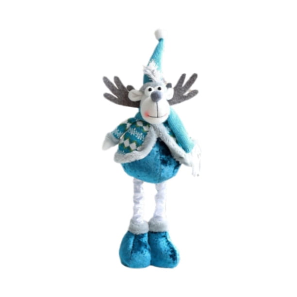 Muñeca de decoración navideña Figura de escritorio Muñeca de peluche coleccionable Decoración navideña para Alce