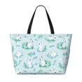 thumbnail image 2 of Xecao Rabbit And Dragonfly for versatile beach bag for women includes zipper pockets and waterproof material, ideal for vacations and adventures., 2 of 7