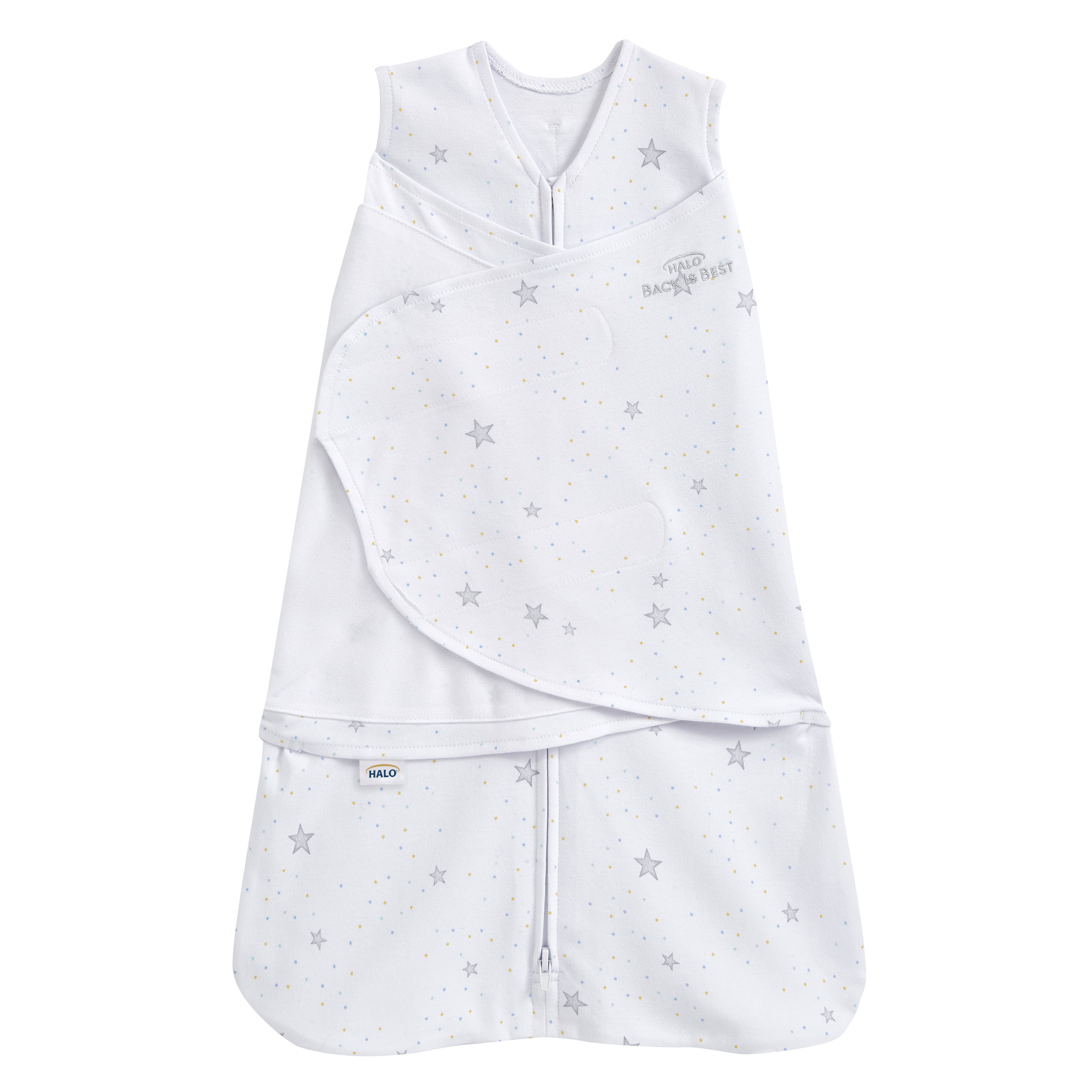 HALO® SleepSack® swaddle 100 cotton, stardust, small