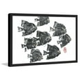 thumbnail image 3 of "Racing Fish" Framed Painting Print, 3 of 5