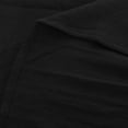 thumbnail image 7 of Women's Tops Summer Trendy V Neck Half Horn Sleeve Shirt Curved Hem Loose Flowy Comfortable Breathable Blouses (XL, Black), 7 of 7