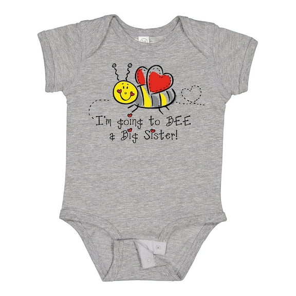 Inktastic Bee Future Big Sister Girls Baby Bodysuit