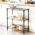 thumbnail image 4 of (2 Pack) M MZG 750lbs 3-Tier Steel Storage Shelf, Grey, 17.7" W x 11.8" D x 26.3" H, 4 of 9