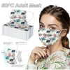 YZHM Adult Disposable Face Masks Disposable Anti-Pollution Protective Fabric Dirt 3 layer Mask 50 Pack