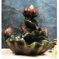 thumbnail image 1 of Statue de Brûleur d'Encens en Forme de Fleur de Lotus Zen 4.25 Pouces, 1 of 6
