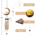 thumbnail image 2 of Moon Wind Chimes, Solar Wind Chimes for Outside Lights, Crackle Glass Ball Wind Chimes, Memorial Gifts for Grandma Moon Decor Gardening Gifts Patio Yard Christmas Decorations, 2 of 9