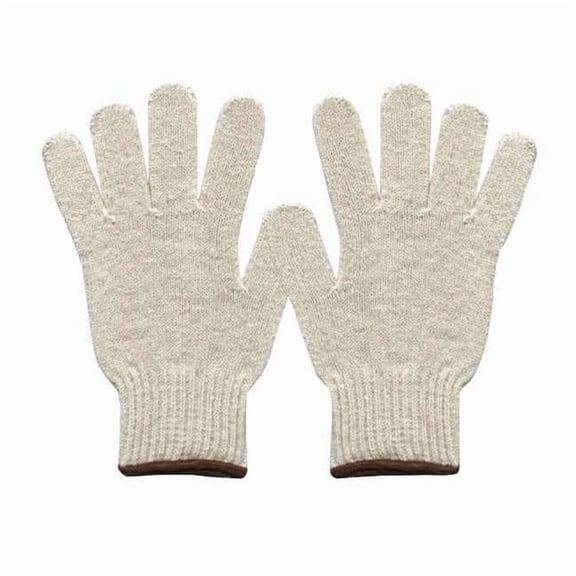 Condor Knit Gloves,L,Natural,PK144 4NMU9