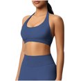 thumbnail image 2 of Tank Tops for Women, Sports Halter Bra Workout Yoga Bralette - Backless Bras for Women Padded Gym Open Back Bra Removable Pads, 2 of 9